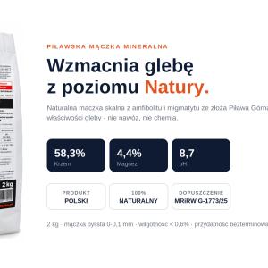 Mączka skalna amfibolitowa 2 kg - zdjęcie dodatkowe